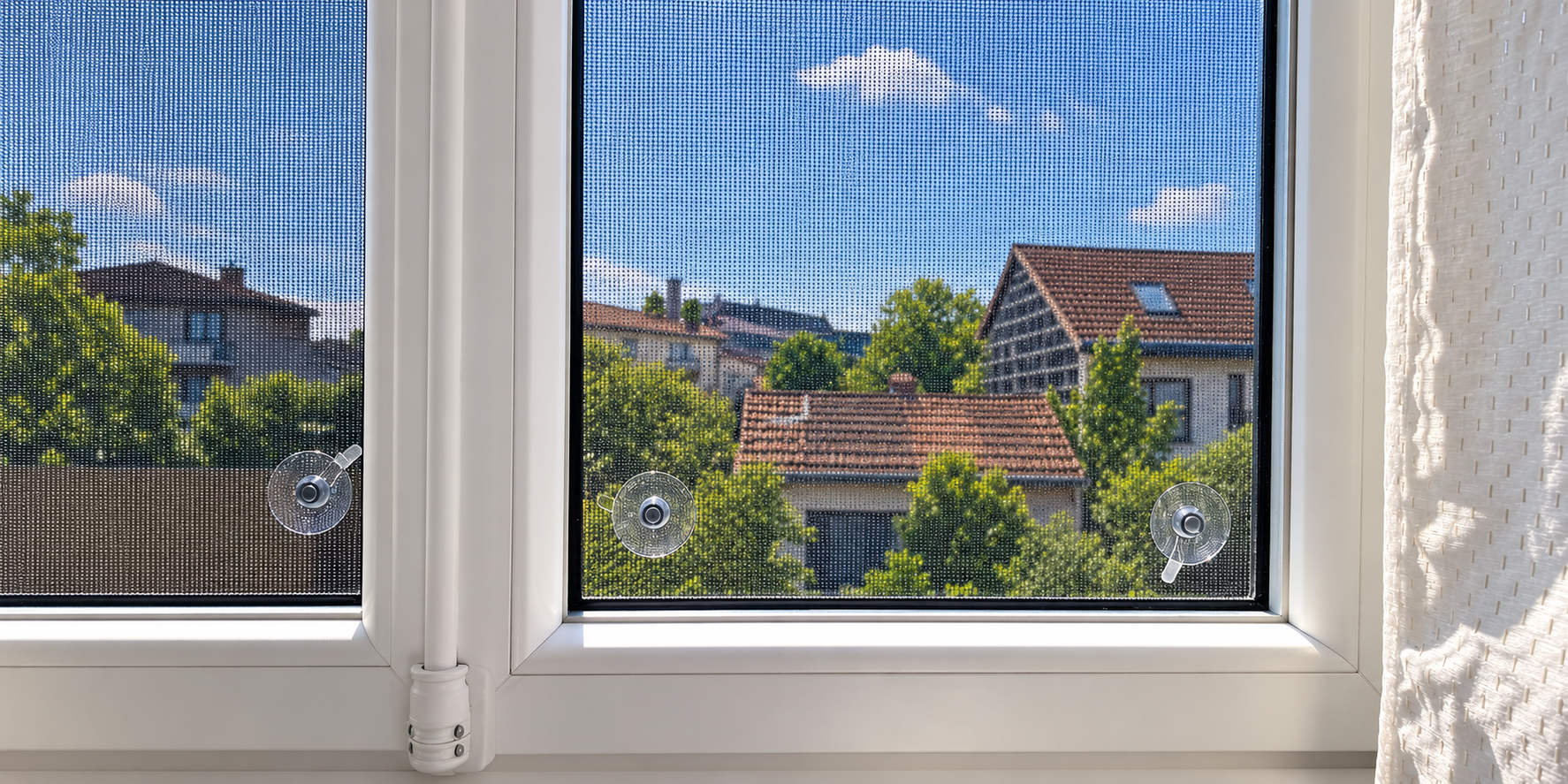 Vue intérieure à travers une toile VITEXA
